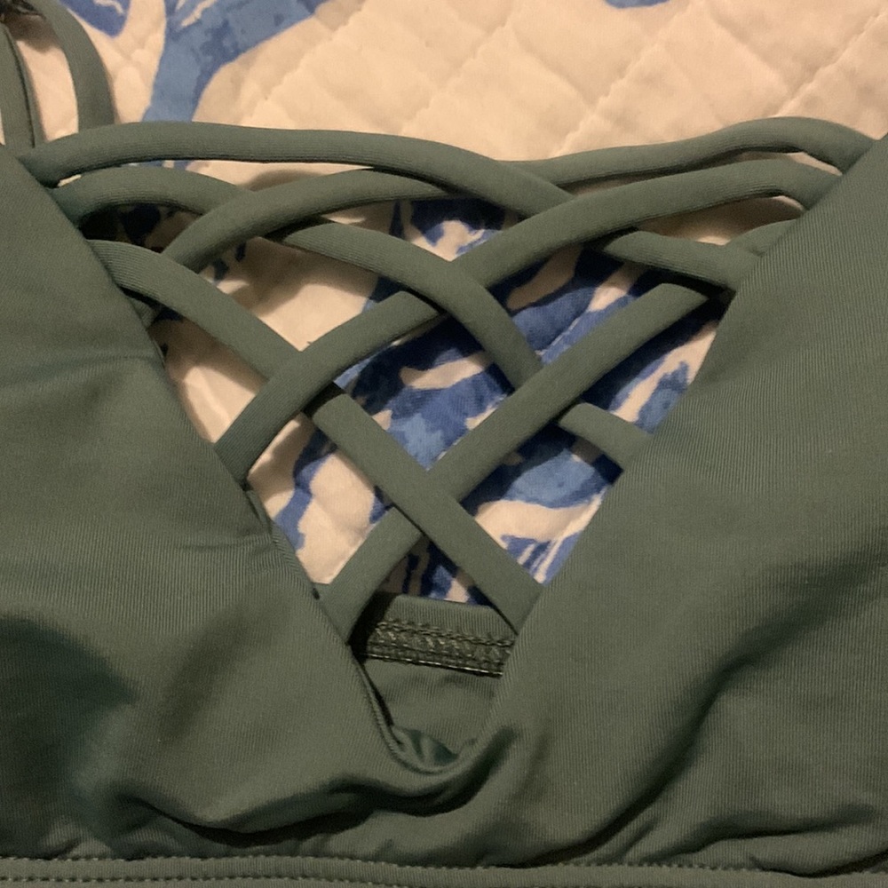 NWT L*SPACE Jamie Bikini Top In Slated Glass - Picture 6 of 13